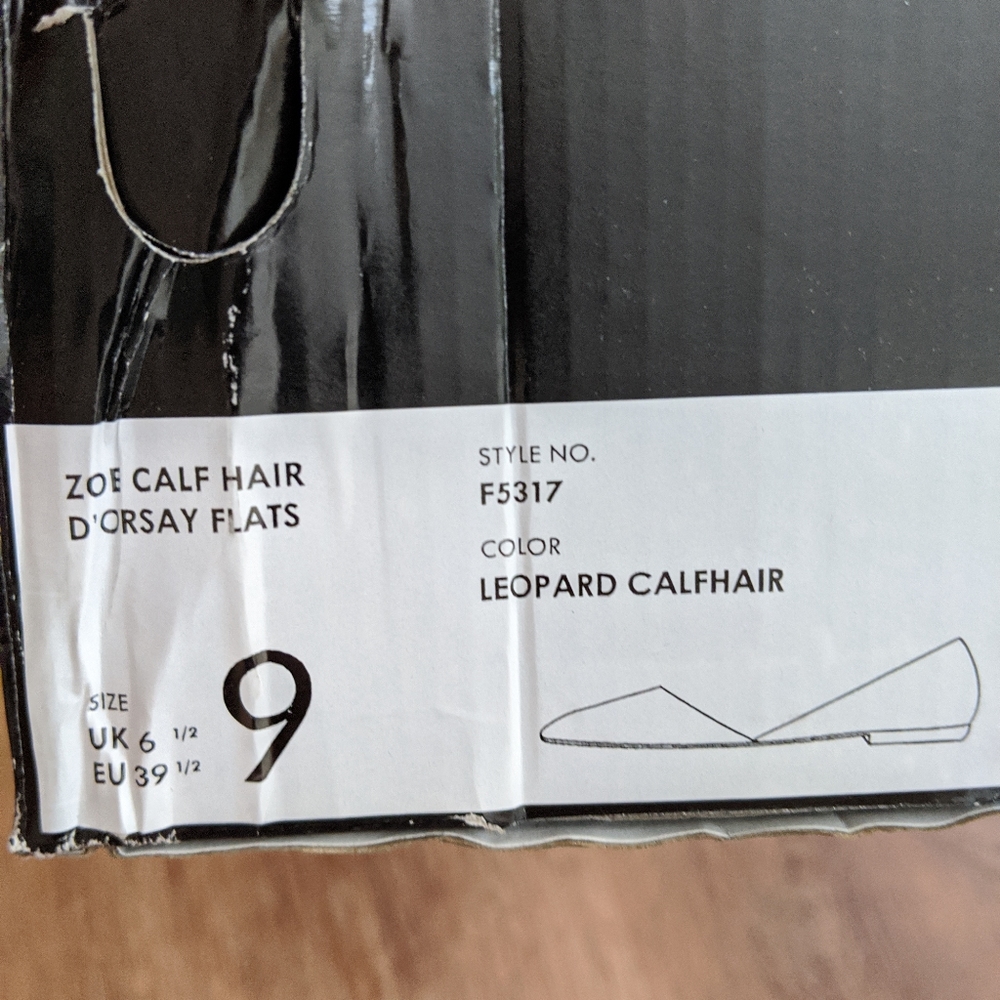 J Crew leopard print d'orsay flat
